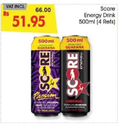 Score Energy Drink 500ml (4 Refs)