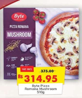 Byte Pizza Romana Mushroom 510g