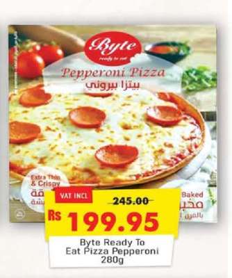 Byte Ready To Eat Pizza Pepperoni 280g