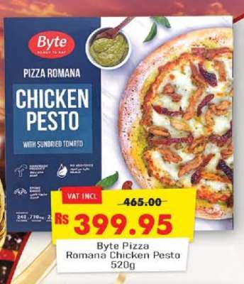 Byte Pizza Romana Chicken Pesto 520g
