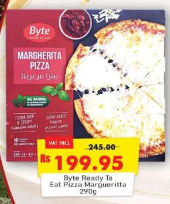 Byte Ready to Eat Pizza Margueritta 290g