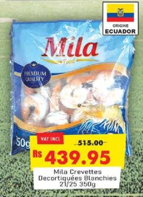 Mila Crevettes Decortiquees Blanchies