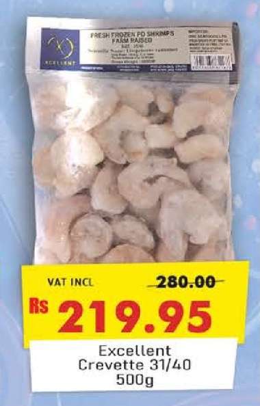 Excellent Crevette 31/40 500g