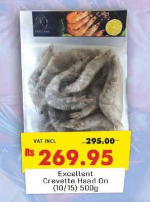 Excellent Crevette Head On (10/15) 500g