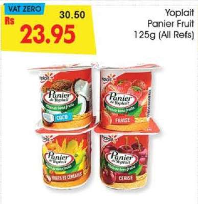 Yoplait Panier Fruit 125g (All Refs)