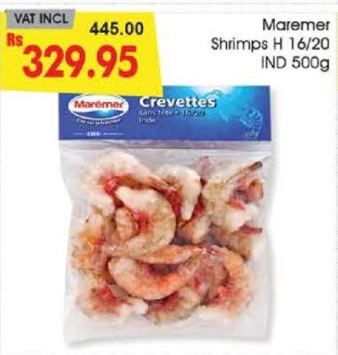 Maremer Shrimps H 16/20 IND 500g