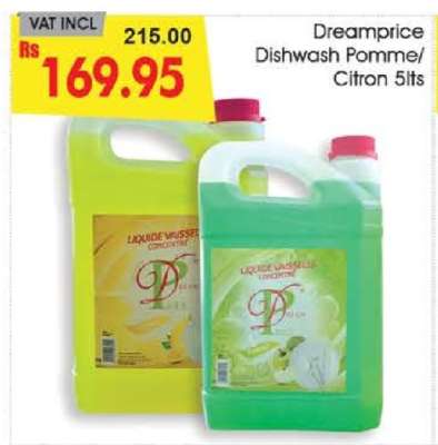 Dreamprice Dishwash Pomme/Citron 5lts