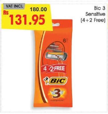 Bic 3 Sensitive (4+2 Free)