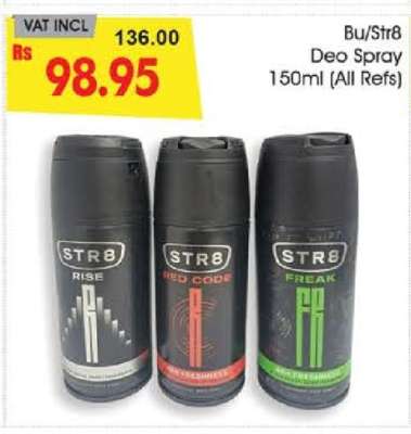 BU/Str8 Deo Spray 150ml (All Refs)