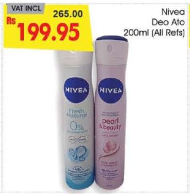Nivea Deo Ato 200ml (All Refs)