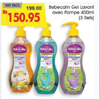 Bebecalin Gel Lavant Avec Pompe 400ml (3 Refs)