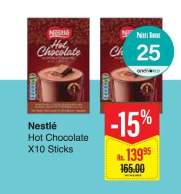 Nestlé Hot Chocolate X10 Sticks