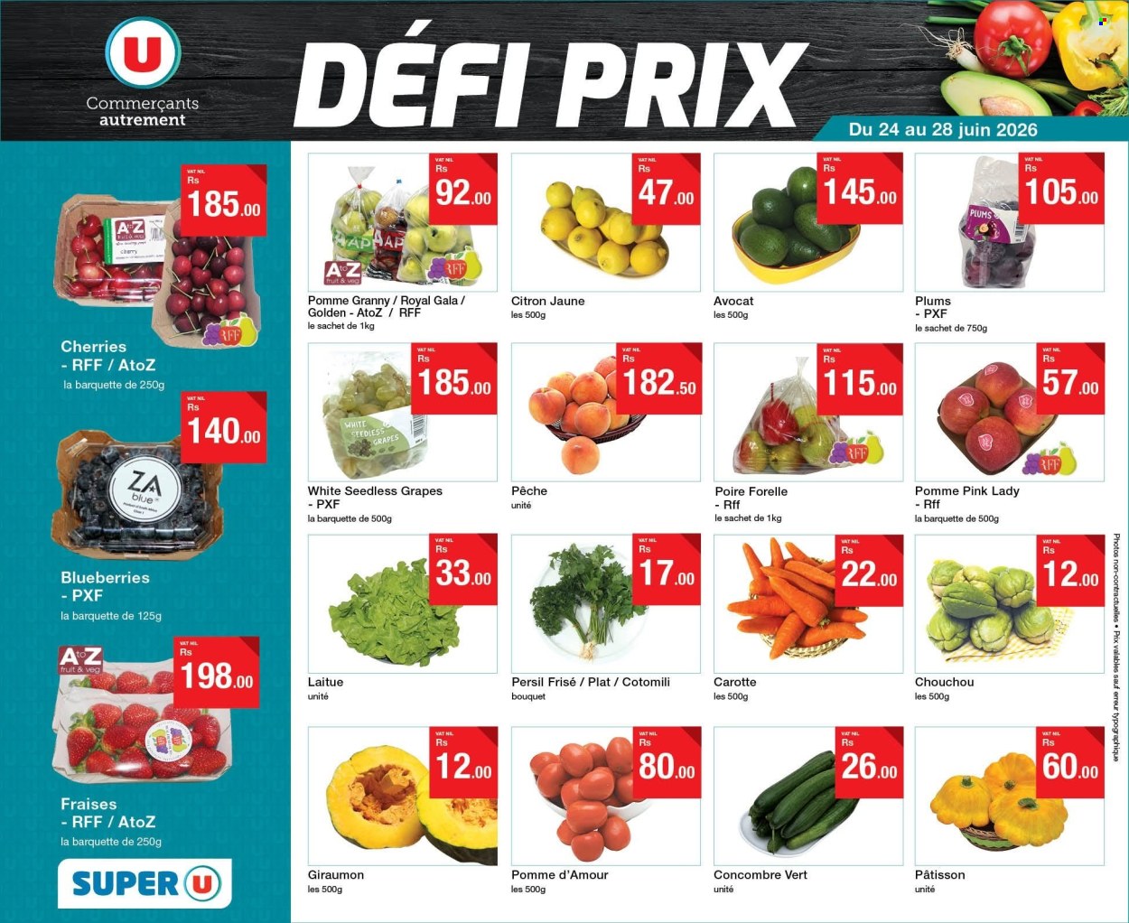 Catalogue Super U - 24/06/2026 - 28/06/2026. Page 1