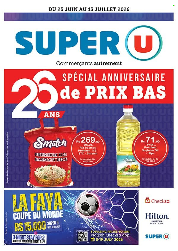 Catalogue Super U - 25/06/2026 - 15/07/2026. Page 1