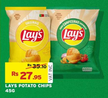 LAYS POTATO CHIPS 45G