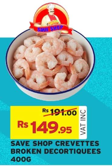 SAVE SHOP CREVETTES BROKEN DECORTIQUEES 400G