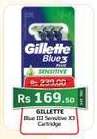 GILLETTE Blue III Sensitive X3 Cartridge