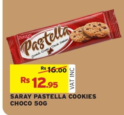 SARAY PASTELLA COOKIES CHOCO 50G