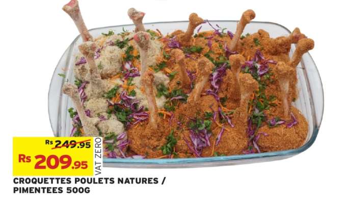CROQUETTES POULETS NATURES / PIMENTEES 500G