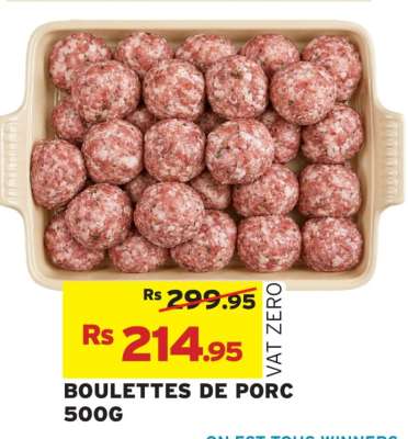BOULETTES DE PORC 500G