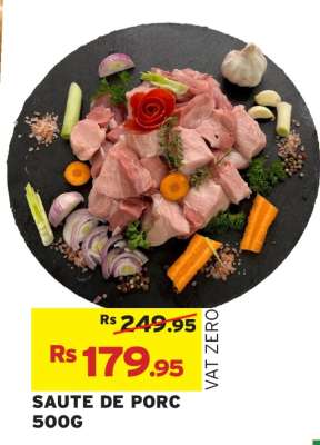 SAUTE DE PORC 500G
