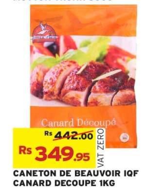 CANETON DE BEAUVOIR IQF CANARD DECOUPE 1KG