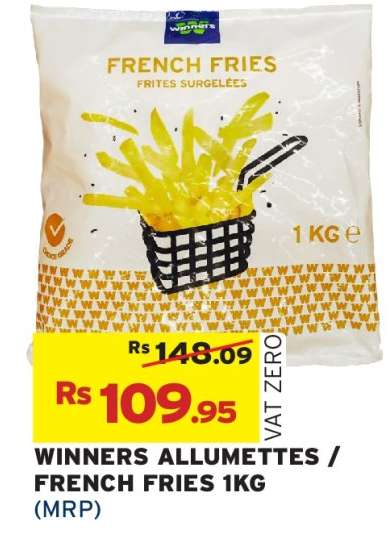 WINNERS ALLUMETTES / FRENCH FRIES 1KG