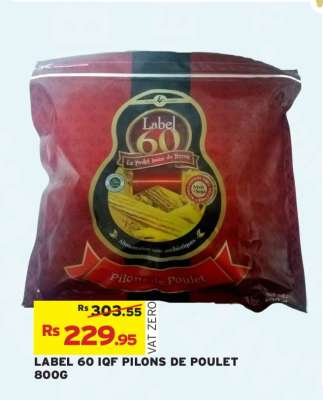 LABEL 60 IQF PILONS DE POULET 800G