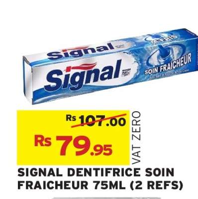SIGNAL DENTIFRICE SOIN FRAICHEUR 75ML (2 REFS)