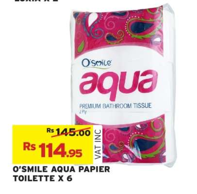 O'SMILE AQUA PAPIER TOILETTE X 6