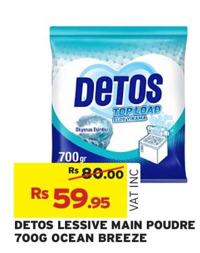 DETOS LESSIVE MAIN POUDRE 700G OCEAN BREEZE
