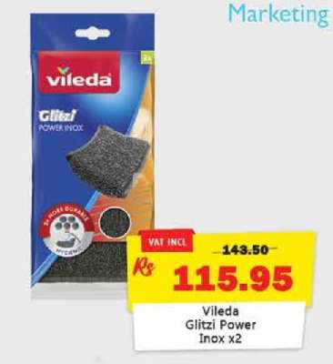 Vileda Glitzi Power Inox x2
