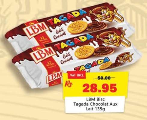 LBM Bisc Tagada Chocolat Aux Lait 135g