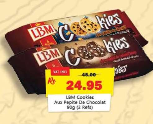 LBM Cookies Aux Pepite De Chocolat