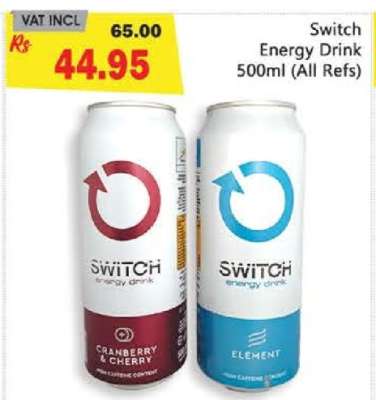 Switch Energy Drink 500ml (All Refs)