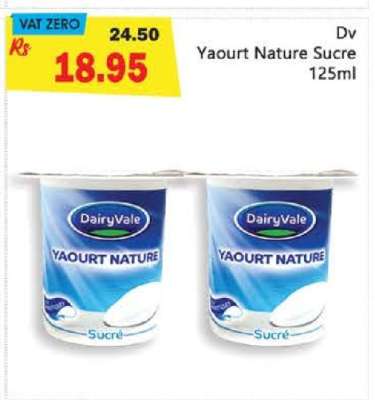 Dv Yaourt Nature Sucre 125ml