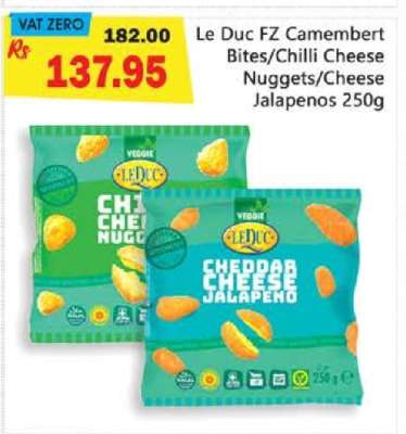 Le Duc FZ Camembert Bites/Chilli Cheese Nuggets/Cheese Jalapenos 250g