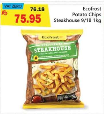 Ecofrost Potato Chips Steakhouse 9/18 1kg