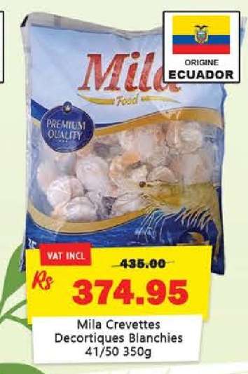 Mila Crevettes Decortiques Blanchies