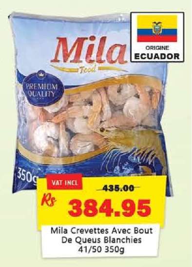Mila Crevettes Avec Bout De Queus Blanchies 41/50 350g