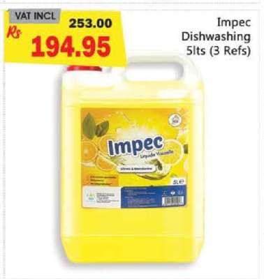 Impec Dishwashing 5lts (3 Refs)