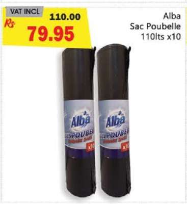 Alba Sac Poubelle 110lts x10