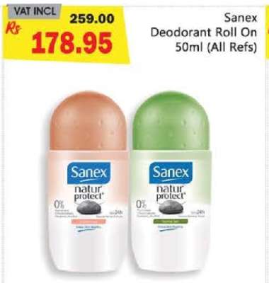 Sanex Deodorant Roll On 50ml (All Refs)