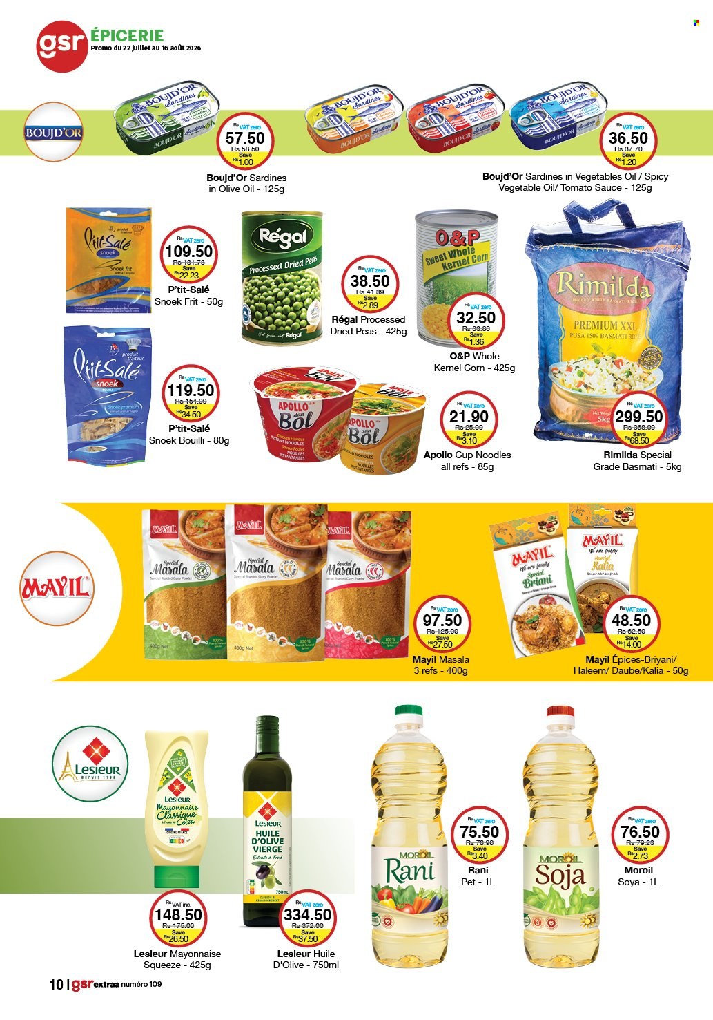 Catalogue GSR - 22/07/2026 - 16/08/2026. Page 10