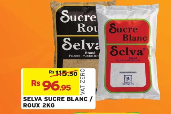 SELVA SUCRE BLANC / ROUX 2KG