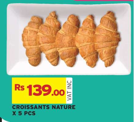 CROISSANTS NATURE X 5 PCS