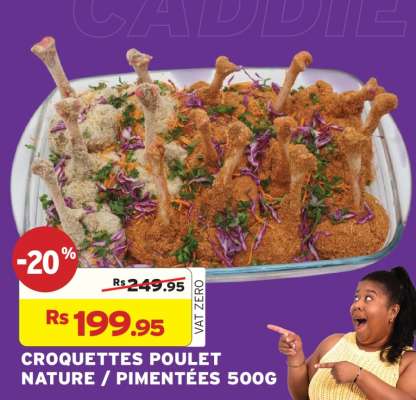 CROQUETTES POULET NATURE / PIMENTÉES 500G