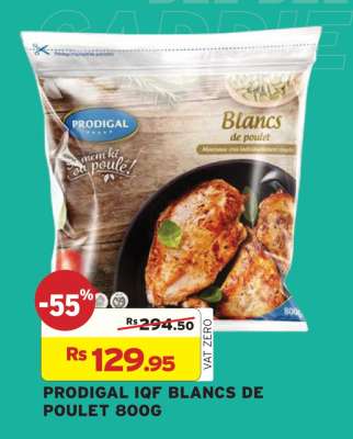 Prodigal IQF Blancs De Poulet 800g