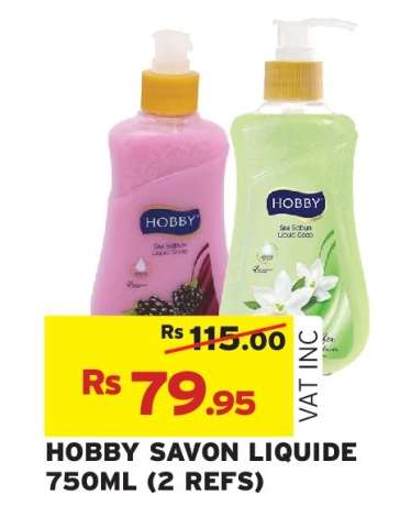 HOBBY SAVON LIQUIDE 750ML (2 REFS)