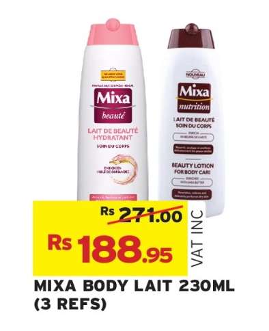MIXA BODY LAIT 230ML (3 REFS)